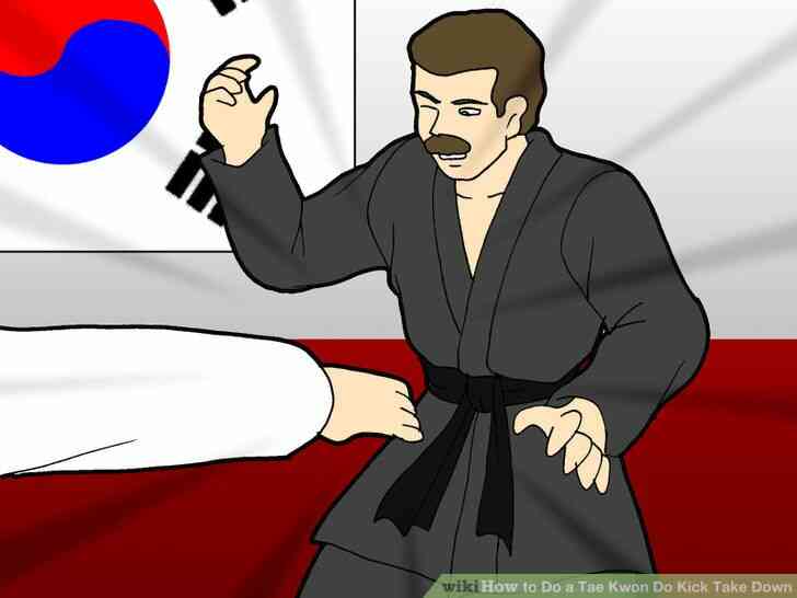 Image intitulée Faire un Tae Kwon Do Coup de Prendre vers le Bas de l